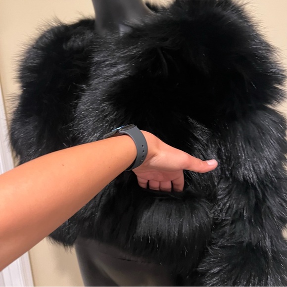 Genuine Raccoon Fur Coat Long Sleeve lined Trench Jacket Parka Puffer bomber fur - Picture 7 of 17